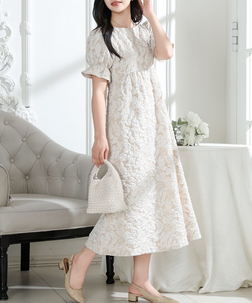 Lace Ladies（レースレディース） ワンピース フラワー ジャガード