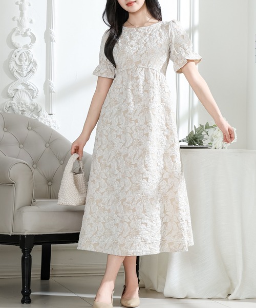 Lace Ladies（レースレディース） ワンピース 半袖 フラワー