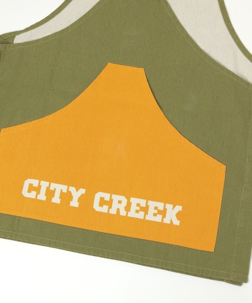 niko and…（ニコアンド） エプロン 「CITY CREEK」ビブエプロン