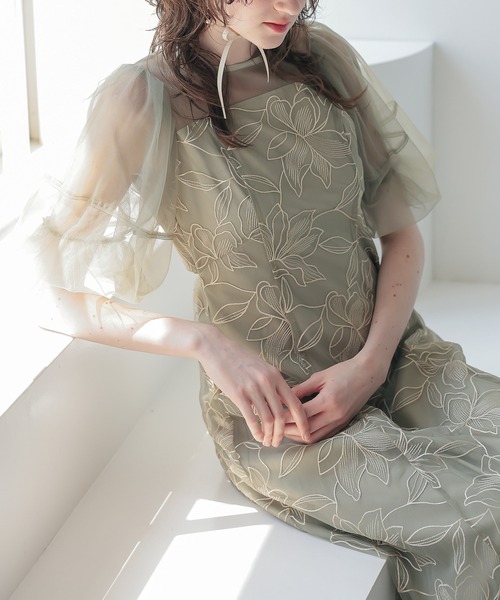 ★新品タグ付き★ドリードール　リリーパターンレースドレス　結婚式　パーティー Dorry Doll（ドリードール） ドレス リリーパターンレースドレス