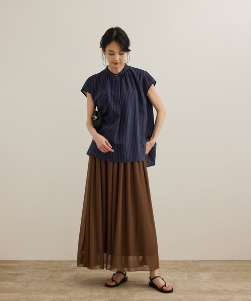 ROPE'（ロペ） スカート 「洗える」ブライトネスヤーン サイドプリーツ