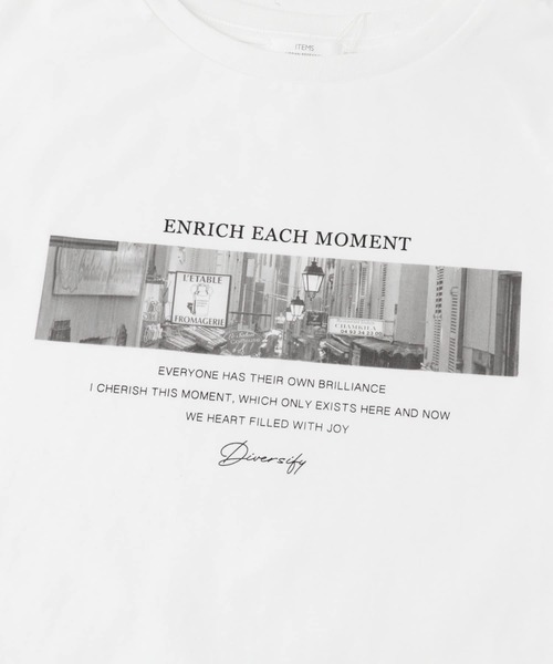 tシャツ 「WEB限定」フォトプリントトップス レディース 累計1万枚販売突破！】WEB限定フォトプリントロゴTシャツ（T