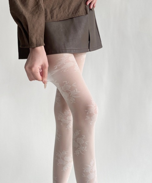 BURNER（バーナー） タイツ 「OKUOKU 0909」レースタイツ ストッキング