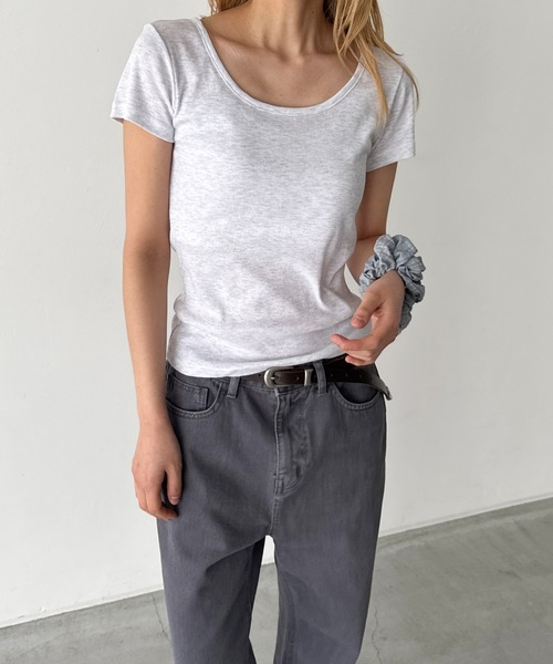 CANAL JEAN（キャナルジーン） tシャツ 半袖 El mar コットンラウンド 