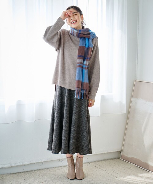 「ANY」 ストール F ベージュ レディース_画像6