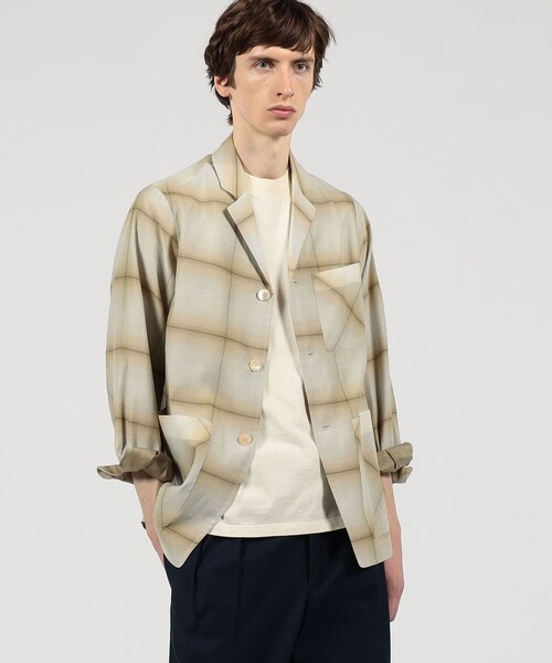 ジャケット テーラードジャケット 「別注」PENDLETON コットンシルク トップスタージャケット メンズの画像
