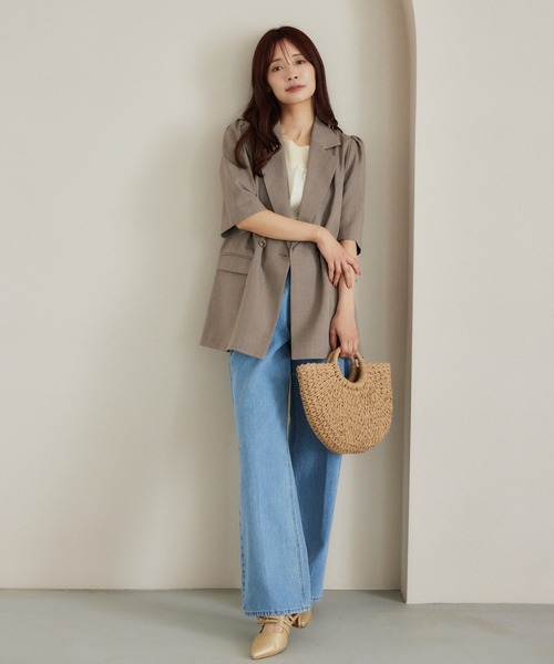 ニット セーター ビスチェ＆プルオーバーニット レディース mysty woman ニット セーター 異素材ビスチェニットプルオーバー