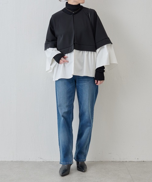 「BEARDSLEY」 長袖カットソー FREE ブルー レディース BEARDSLEY 「BEARDSLEY」 長袖カットソー FREE ブルー