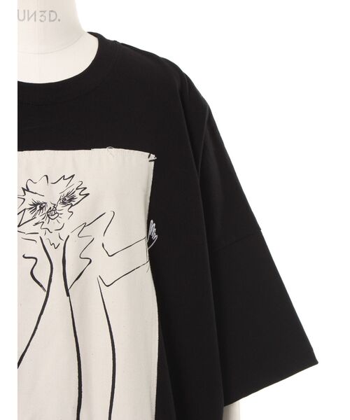 UN3D.（アンスリード） tシャツ 「MISATO ANDO」Pansy-chan SKETCH T