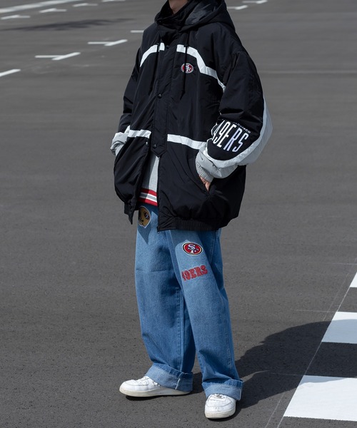 Perushu ブルゾン「NFLコラボ」 X-LARGE ブラック メンズ : ZOZOTOWN