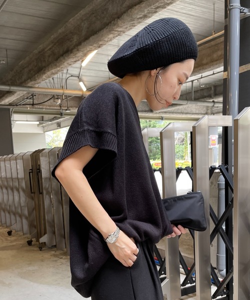 wee9s 「wee9s」 ニットキャップ FREE ブラック レディース
