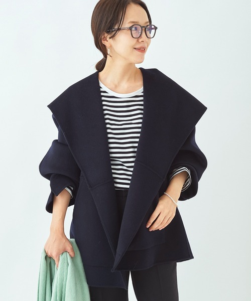 Plage プラージュオーバサイズ コート 36 plage（プラージュ） コート 36 ネイビー レディース : ZOZOTOWN Yahoo