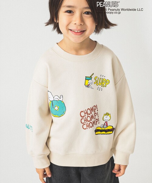 ピーナッツ　トレーナー ビームス スウェットM B：MING by BEAMS（ビーミング by ビームス） トレーナー Peanuts 総柄