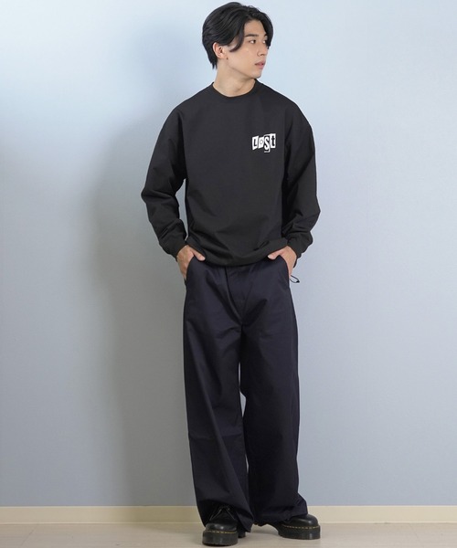 【Ｌサイズ】ロンT上下セット　定価13,970円　ブラック　黒　新品未使用 LOST（ロスト） tシャツ ムラサキスポーツ限定「lost/ロスト」LOGOS