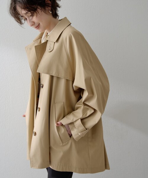 THE PAUSE ステンカラーコート コート 「THE PAUSE」ショートバルマ