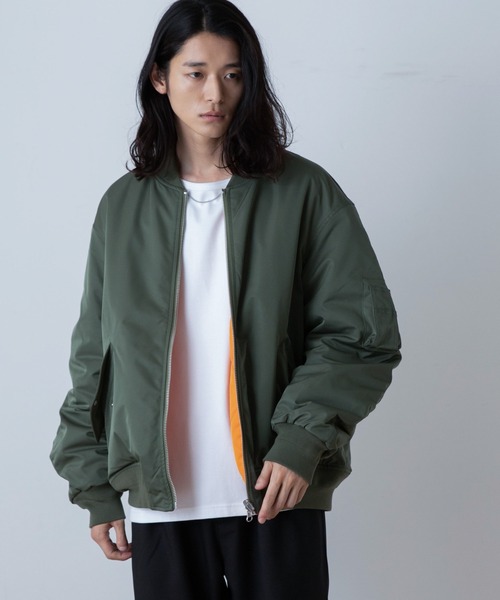 「WEGO」 ジップアップブルゾン LARGE グレー メンズ_画像8