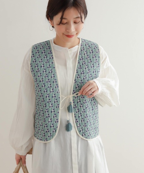 「URBAN RESEARCH DOORS」 ベスト MEDIUM チャコールグレー レディース