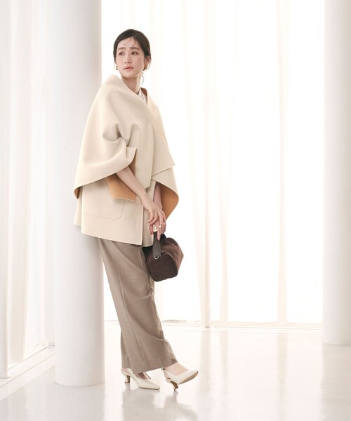 【未使用タグ付き】BEAUTY&YOUTH モッサショールカラーリバーコート UNITED ARROWS コート アウター バイカラー リバー ストール