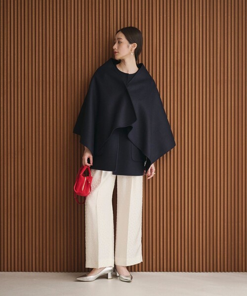UNITED ARROWS /リバー バイカラー コート/スカート/セットアップ ユナイテッドアローズのノーカラーコートの商品一覧