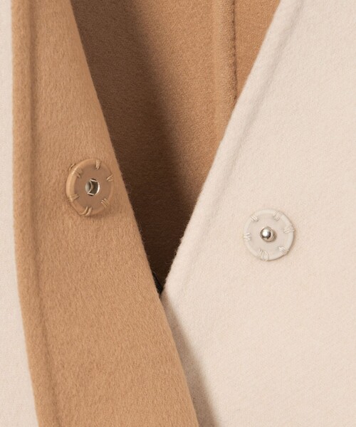 UNITED ARROWS コート アウター バイカラー リバー ストール