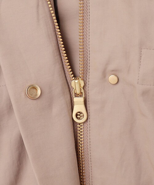 新品❣️ロゴ入り中綿ライナー付きコート 組曲 コート アウター 中綿ライナー付き モッズコート レディース