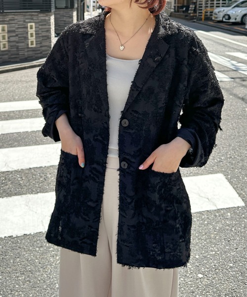 PILIT ジャケット テーラードジャケット ジャガードジャケット