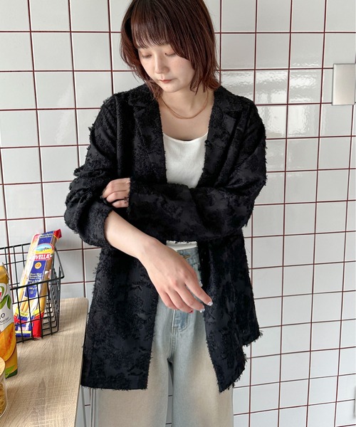 PILIT ジャケット テーラードジャケット ジャガードジャケット
