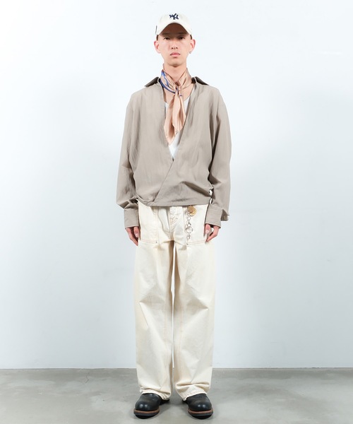 JIEDA ベージュ SKIPPER SHIRT JieDa（ジエダ） シャツ SKIPPER SHIRT メンズ レディース : ZOZOTOWN