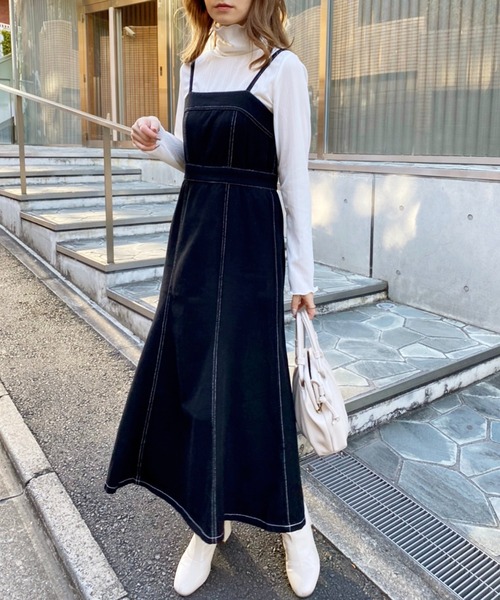 one after another NICE CLAUP 「one CLAUP」 サロペットスカート FREE