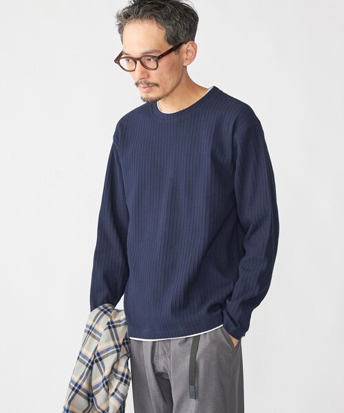 ウィムガゼット　ベロアロングカットソー Whim Gazette(ウィム ガゼット)のシアーベロアバックシャンカットソー