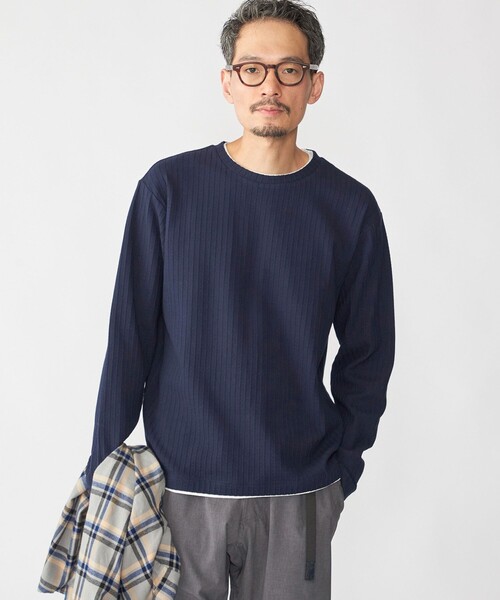 SHIPS（シップス） tシャツ SHIPS: フェイク レイヤード クルーネック