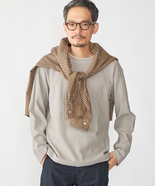 SHIPS（シップス） tシャツ SHIPS: フェイク レイヤード クルーネック