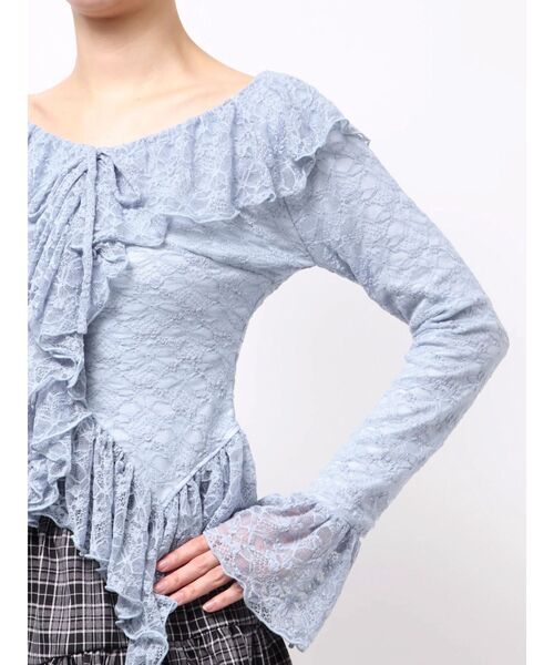 RESEXXY（リゼクシー） tシャツ ラッフルレーストップス レディース