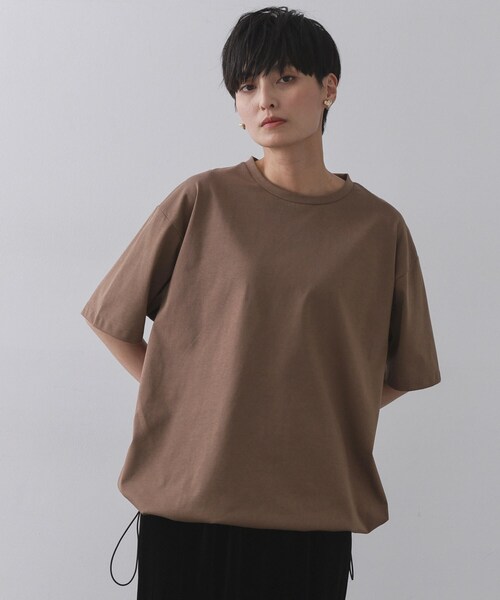 OPAQUE.CLIP（オペークドットクリップ） tシャツ 半袖 裾ドロストT