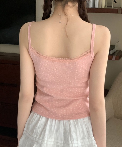 Lace Ladies（レースレディース） カップ付き キャミソール 小花柄