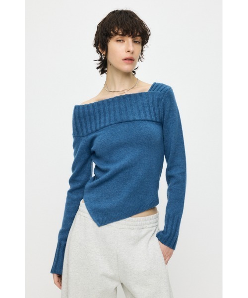 MOUSSY（マウジー） ニット セーター 「新色登場」ASYMMETRY トップス