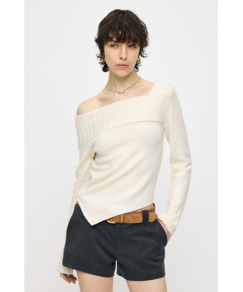 MOUSSY（マウジー） ニット セーター 「新色登場」ASYMMETRY トップス