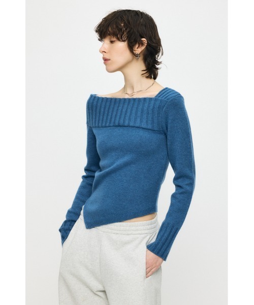 MOUSSY（マウジー） ニット セーター 「新色登場」ASYMMETRY トップス
