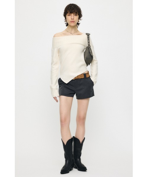 MOUSSY（マウジー） ニット セーター 「新色登場」ASYMMETRY トップス