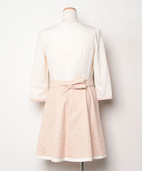 「LAISSE PASSE」 長袖ワンピース 38 ベージュ レディース_画像2