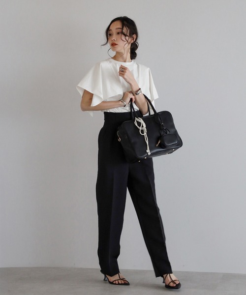 「Bonjour Sagan」 半袖カットソー FREE ホワイト レディース_画像5