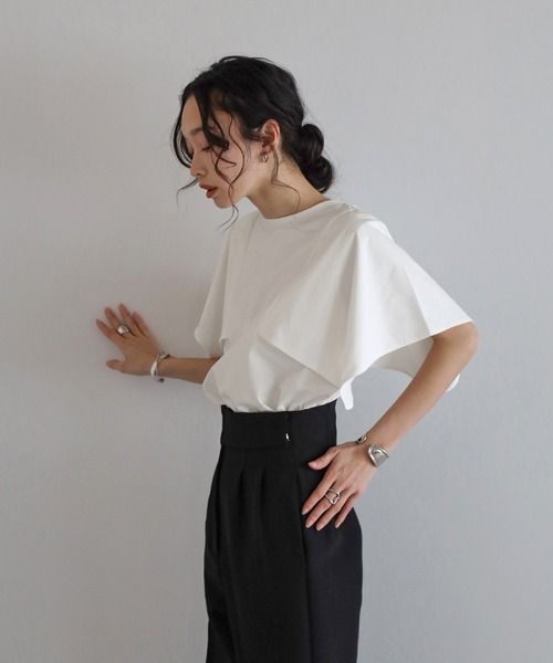 「Bonjour Sagan」 半袖カットソー FREE ホワイト レディース_画像6