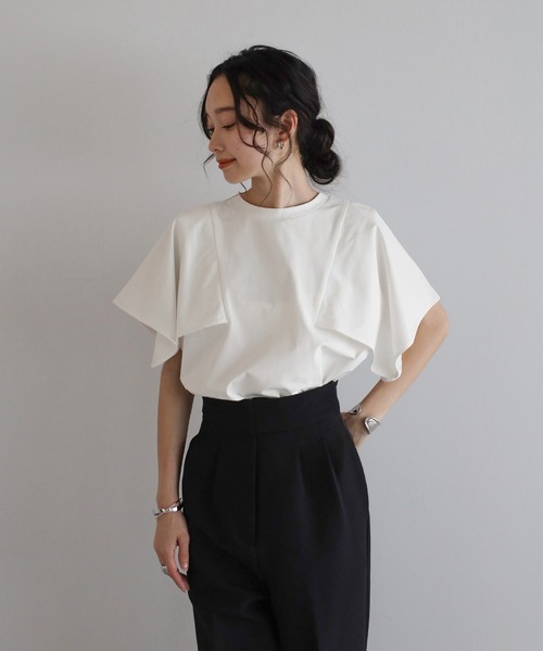 「Bonjour Sagan」 半袖カットソー FREE ホワイト レディース_画像8