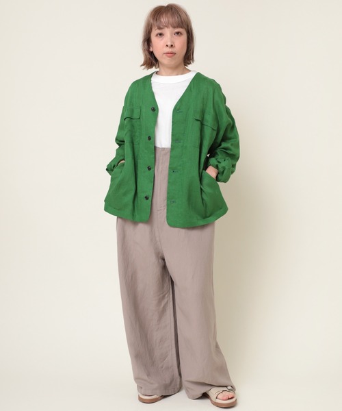 「RNA-N」 オーバーオール MEDIUM グレイッシュベージュ レディース_画像5