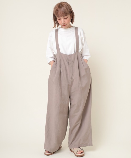 「RNA-N」 オーバーオール MEDIUM グレイッシュベージュ レディース_画像6