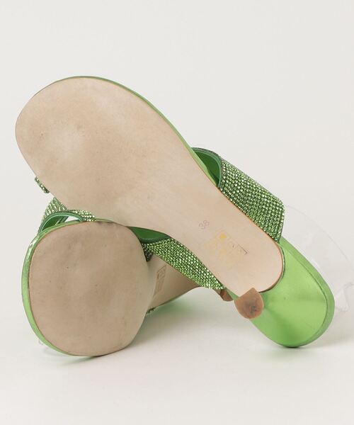 「Jeffrey Campbell」 ビジューミュール 38 グリーン レディース_画像3