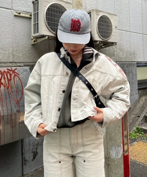 HTH ブルゾン アウター curve stitch denim blouson レディース 