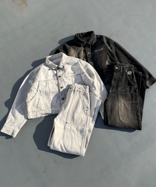 HTH ブルゾン アウター curve stitch denim blouson レディース 