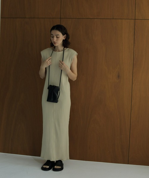 archivio アイボリー ノースリーブ ワンピース anuke（アンヌーク） ノースリーブワンピース 36inch アイボリー