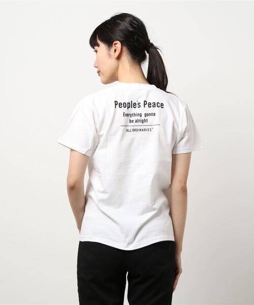 「ALL ORDINARIES」 半袖Tシャツ M ネイビー レディース_画像2